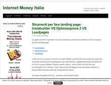 Tablet Screenshot of internetmoneyitalia.com